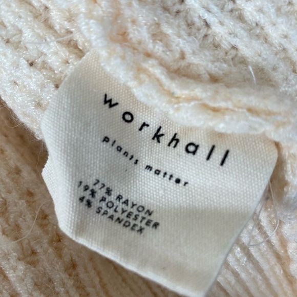 Workhall Knit Mock Neck Sweater Sz S - Picture 8 of 8